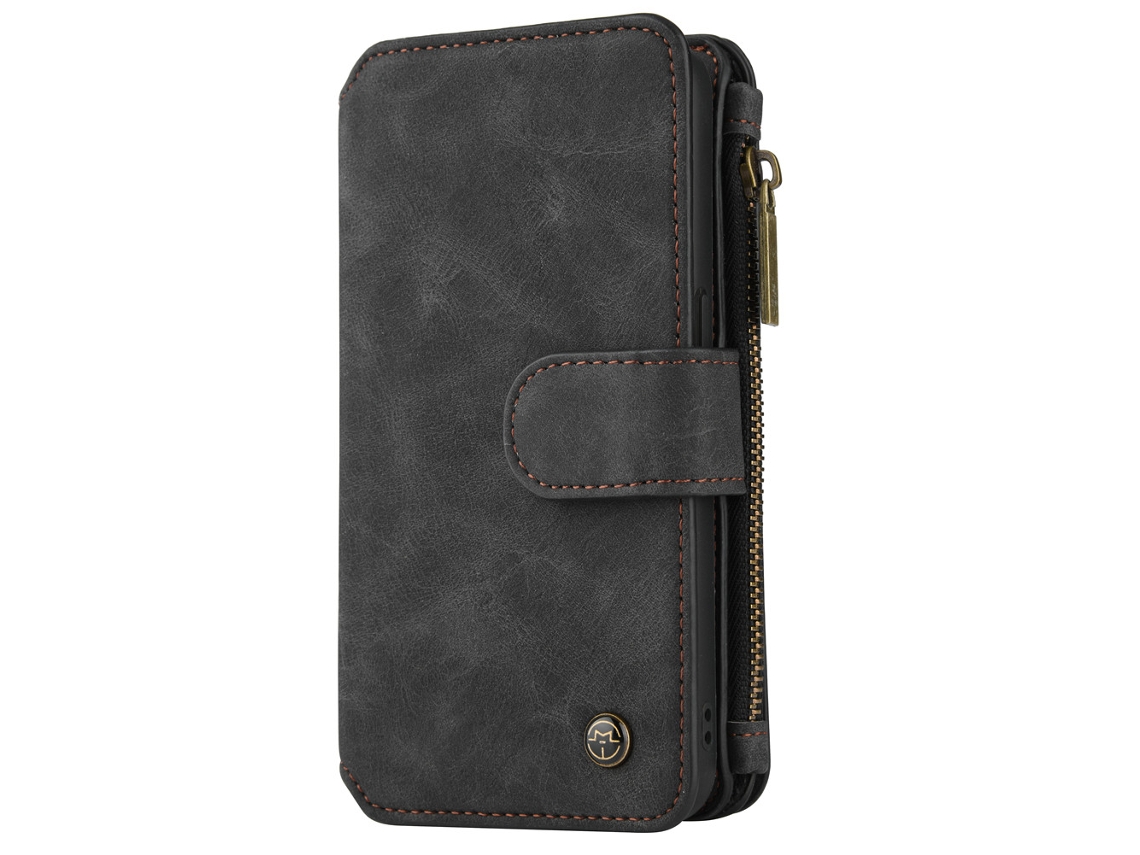 Capa LAXISCREED Samsung S7 Couro com Slot e Zíper