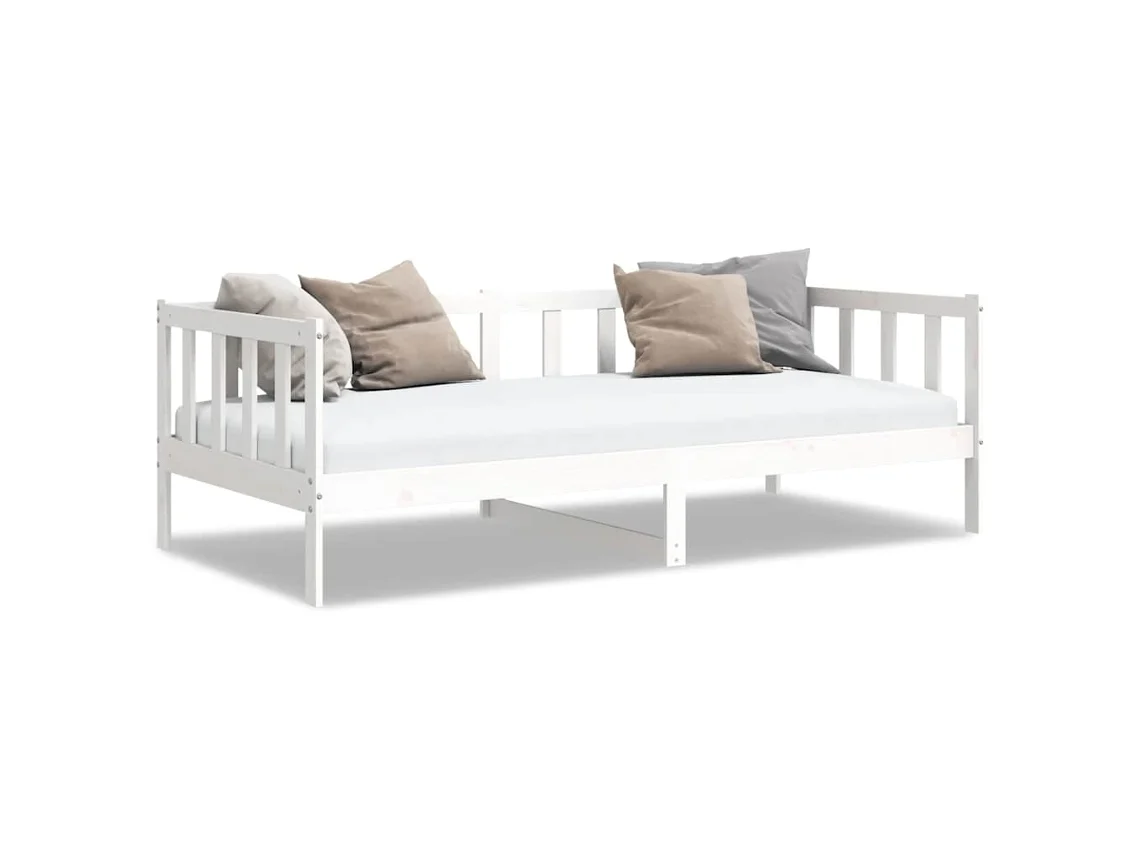 Day Bed, Day Beds Vidaxl Branco Madeira De Pinho (90 X 200 Cm)