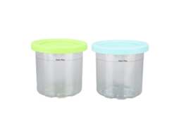 Cubas de Sorvete Primerox 600ml para Ninja NC299AMZ, NC300S, livre de BPA, verde e azul