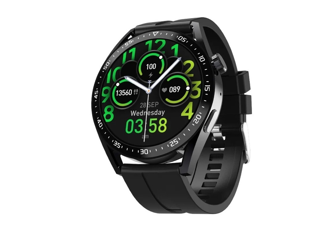 Smartwatch com tela sensível ao toque TFT HD de 1,38 polegadas, rastreador fitness, chamadas, mensagens de texto, frequência cardíaca e assistente de voz. Bestvite