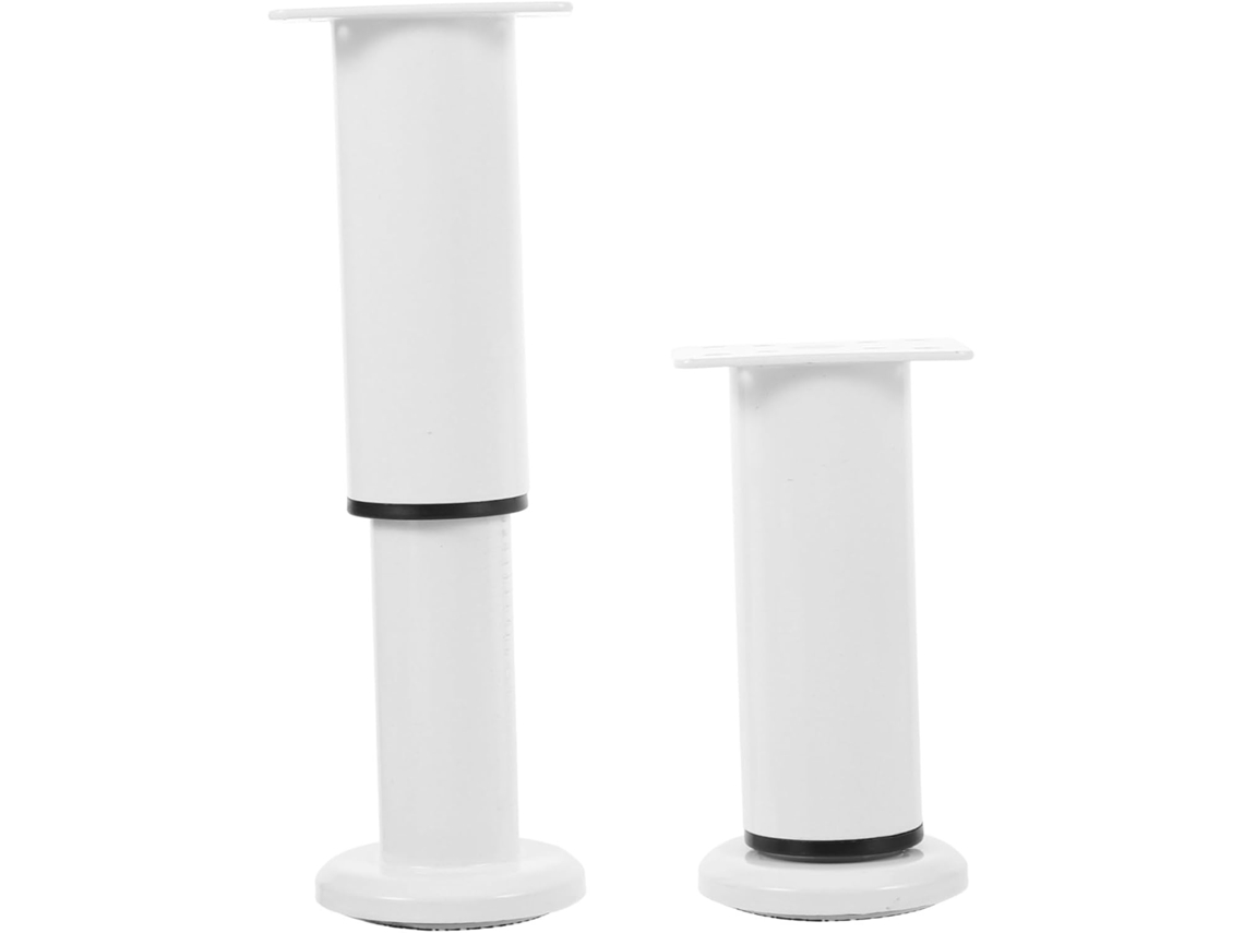 Conjunto De 2 Pés Metálicos Ajustáveis Para Móveis, Cômoda, Sofá E Armários Altura Ideal Para Substituição