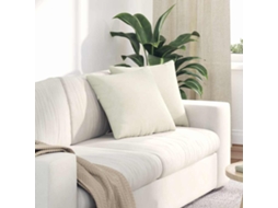 Vidaxl Travesseiros De Sofá 2 Pcs Creme 45 X 45 Cm