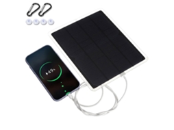 Carregador De Painel Solar Para Câmera Externa, Recursos Avançados De Proteção, Design À Prova De Choque, Aço Inoxidável E Poeira Slowmoose