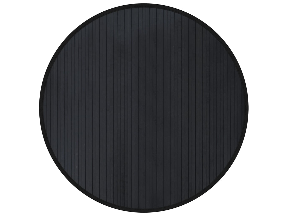 Tapete Vidaxl Preto Bambu