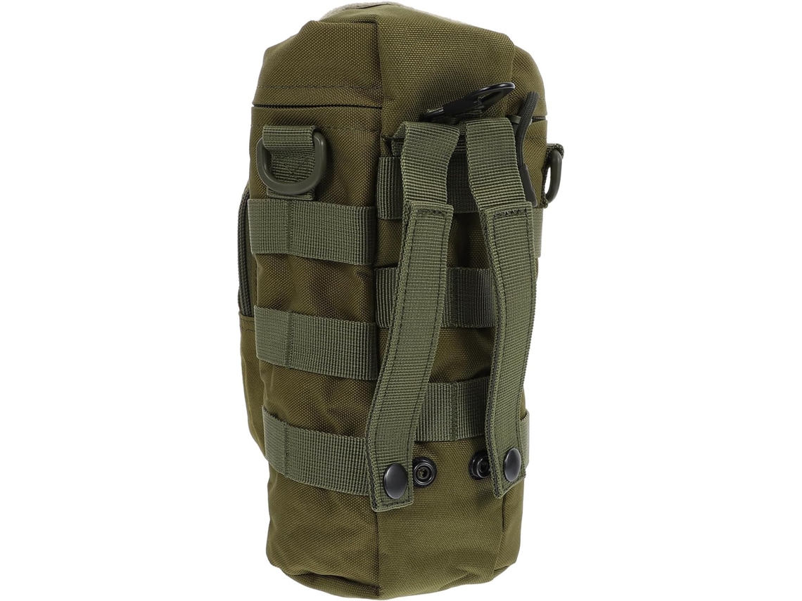 Bolsa Térmica Para Garrafa De Água Estilo Militar, Feita De Tecido Impermeável Com Alça De Ombro Ajustável E Leve.