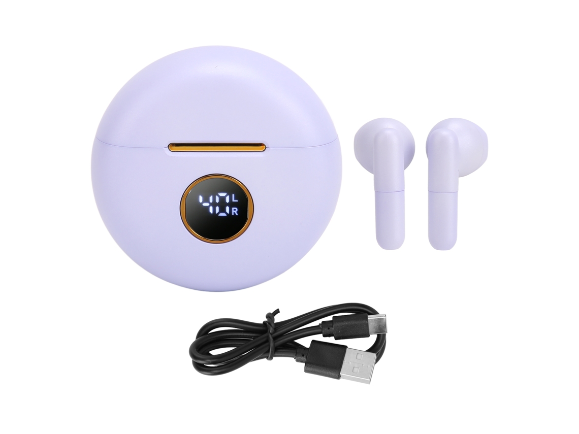 Aetheria fones de Ouvido Gaming Bluetooth Sem Fio Hifi Compactos para Huawei Ios Roxo