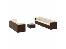 Garden Lounge Set, Garden Lounge Sets Vidaxl Marrom Rattan / Vime (n/a)