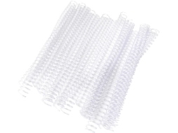 Conjunto de 20 anéis espirais de plástico para folhas A4 individuais, resistentes, reutilizáveis, manuais e