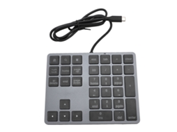 Teclado Numérico Com Fio 34 Teclas Usb C Hub