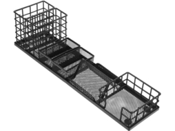 Organizador de Mesa Preto, Simples para Armazenamento e Organização, Feito Ferro, com 7 Peças CHABERLU