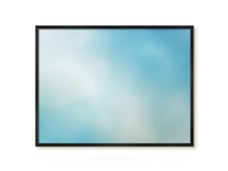 Quadro de vidro magnético texturizado preto para hall de entrada Espelharte (80x60 cm)