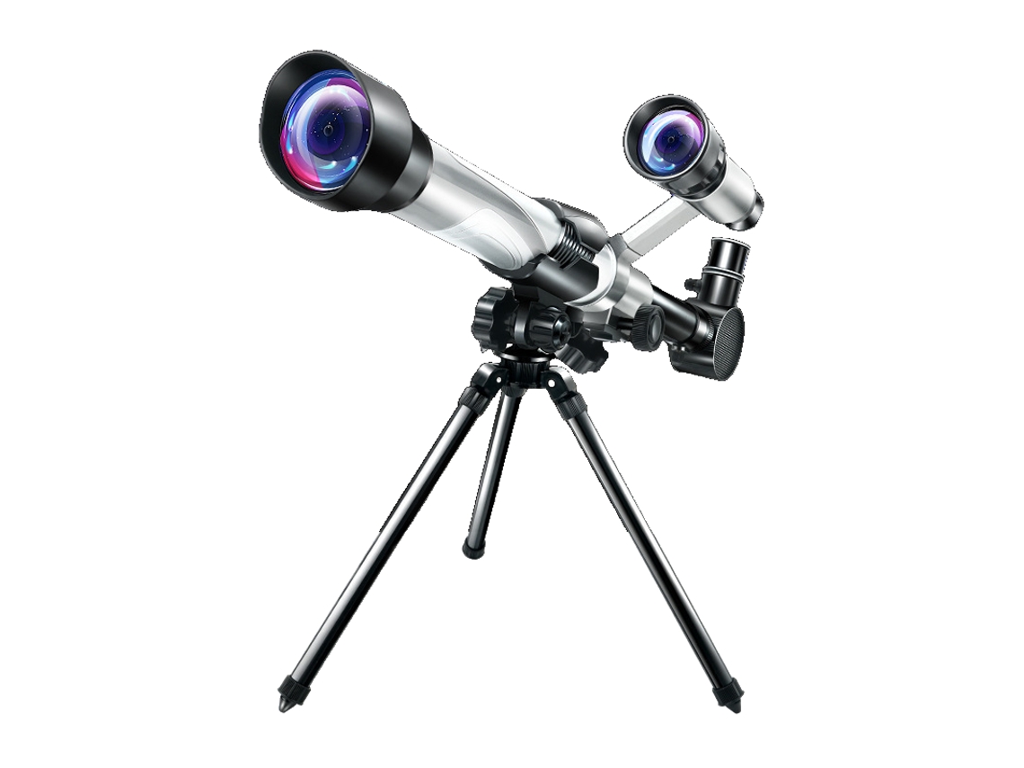 Telescópios astronômicos, telescópios lunares de alta definição, kits triplos portáteis, equipamentos de observação