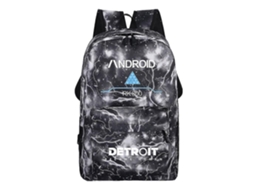 Mochilas Com Estampa De Estrelas Da Leisure Para Estudantes Do Ensino Médio, Pretas Olysi Shop