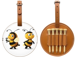Bolsa para Tees de Golfe Little Bee, fácil de transportar e eficiente, S/MARCA
