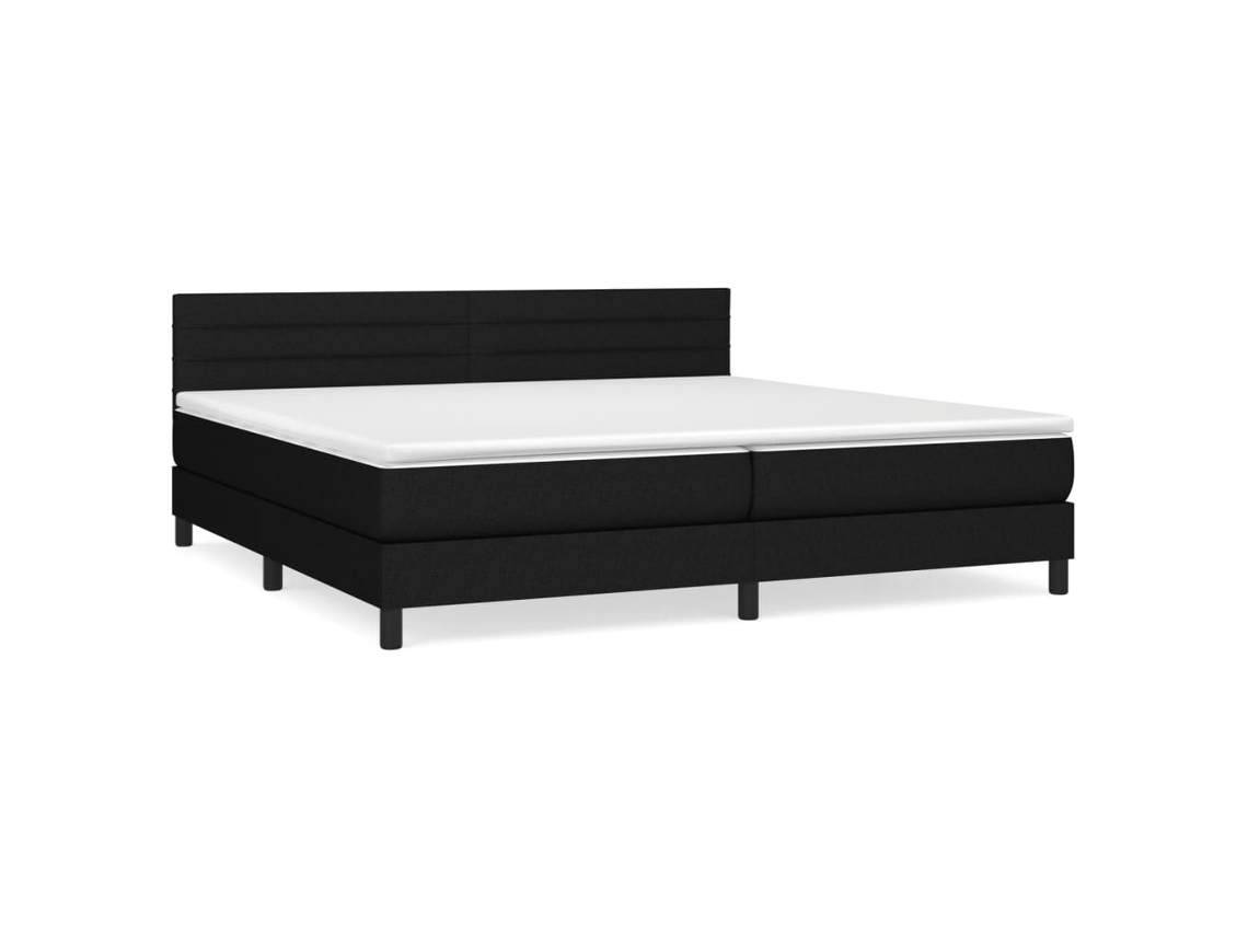 Box Spring Bed, Box Spring Beds Vidaxl Preto Tecido (200 X 200 Cm)