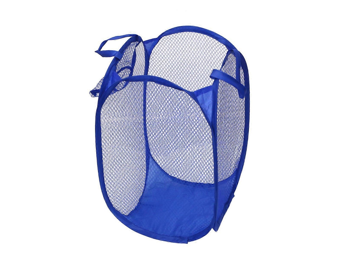 Cesto De Roupa Dobrável Em Tela Para Guardar Roupas, Azul, Leve E Dobrável, 1 Unidade. Nostalgia88