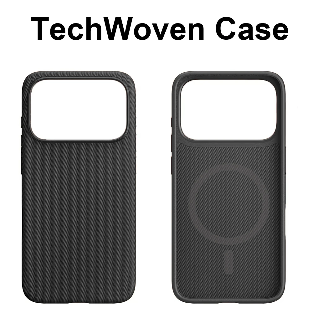 Capa Protetora Magnética Trançada (preta Para Iphone 14 Pro Max), Compatível Com Carregamento Sem Fio Magsafe.
