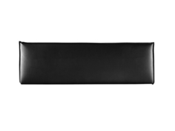 Cabeceira estofada AGORA para Cama 160 couro sintético preto ( 160 x 50 x 7 cm)