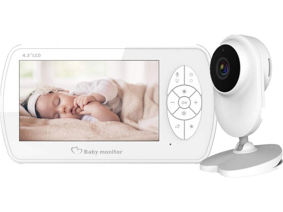 Intercomunicador Visual de 4,3 Polegadas para Bebês Blanco ZYBLSSBB