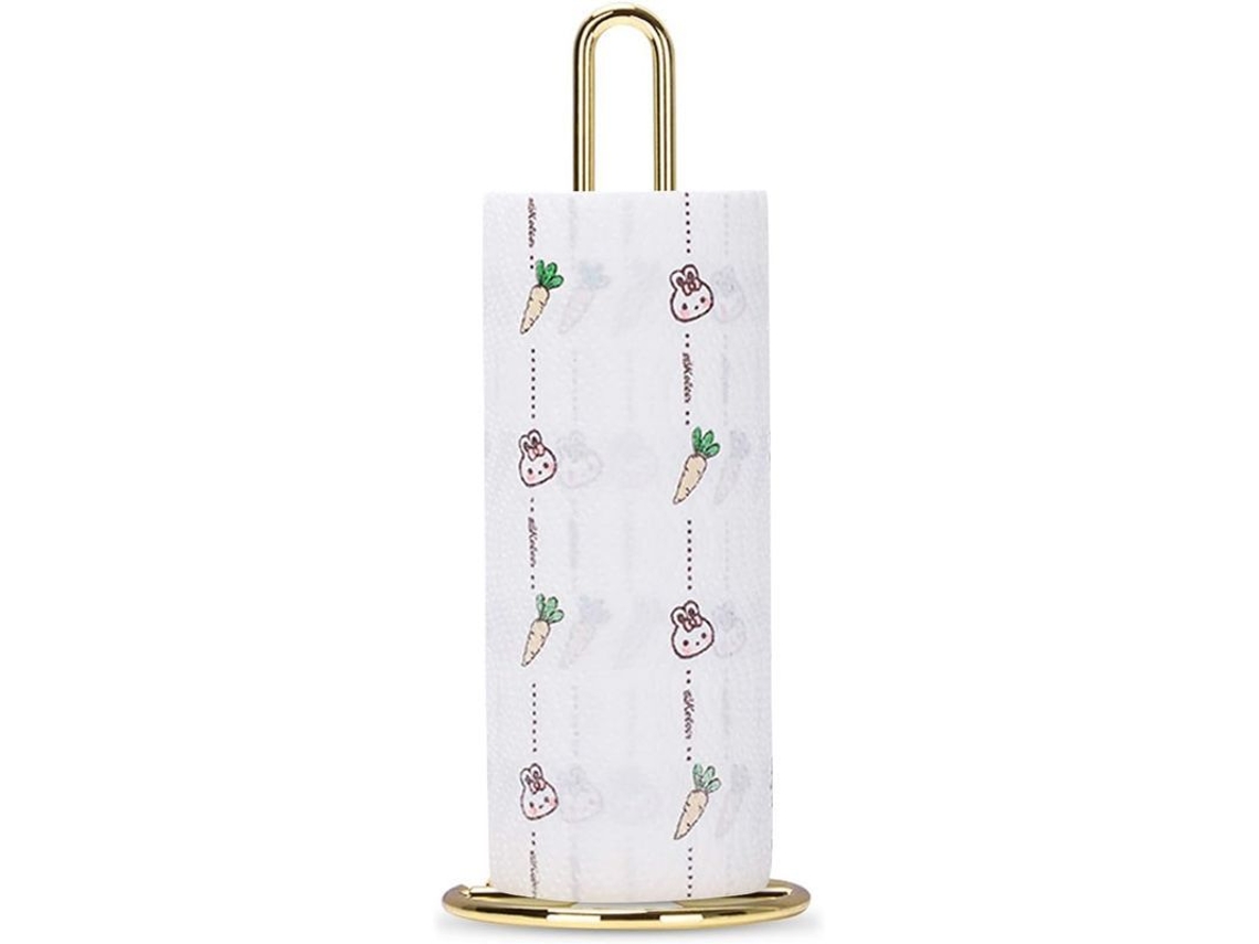 Porta Servilletas De Cocina De Metal, 13x32cm, Resistente Al Moho, Base Estable, Para Cocina Y Baño, Oro Y Rosa Oro