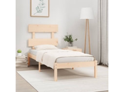 Estrutura De Cama 90x200 Cm Madeira Maciça