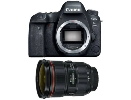 Máquina Fotográfica CANON EOS 6D II + EF 24-70 mm F2.8L II USM
