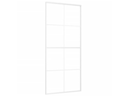 Porta Deslizante Vidaxl Branco Vidro (90x205 Cm)