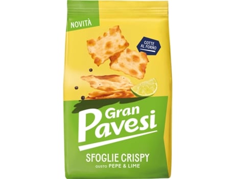 CRACKER PAVESI FOLHA LIME & PEPPER 150G