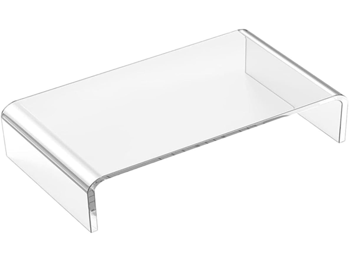Besportble Suporte para Monitor e Laptop em Acrílico Transparente Espesso, Ergonômico Laptops Monitores, Melho