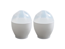 Conjunto de 2 cups para ovos de microondas LAXISCREED, design compacto e fácil de limpar