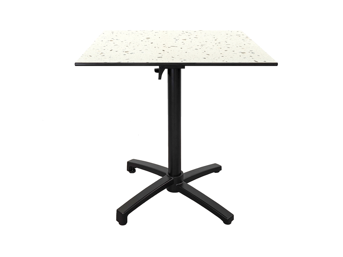 RESTOOTAB Mesa Dobrável para Exterior 70X70 Terrazzo