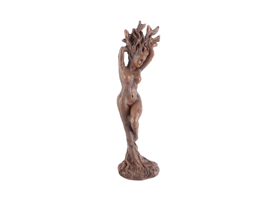 Estátua Resina Rosto De Árvore Decoração Jardim Casa