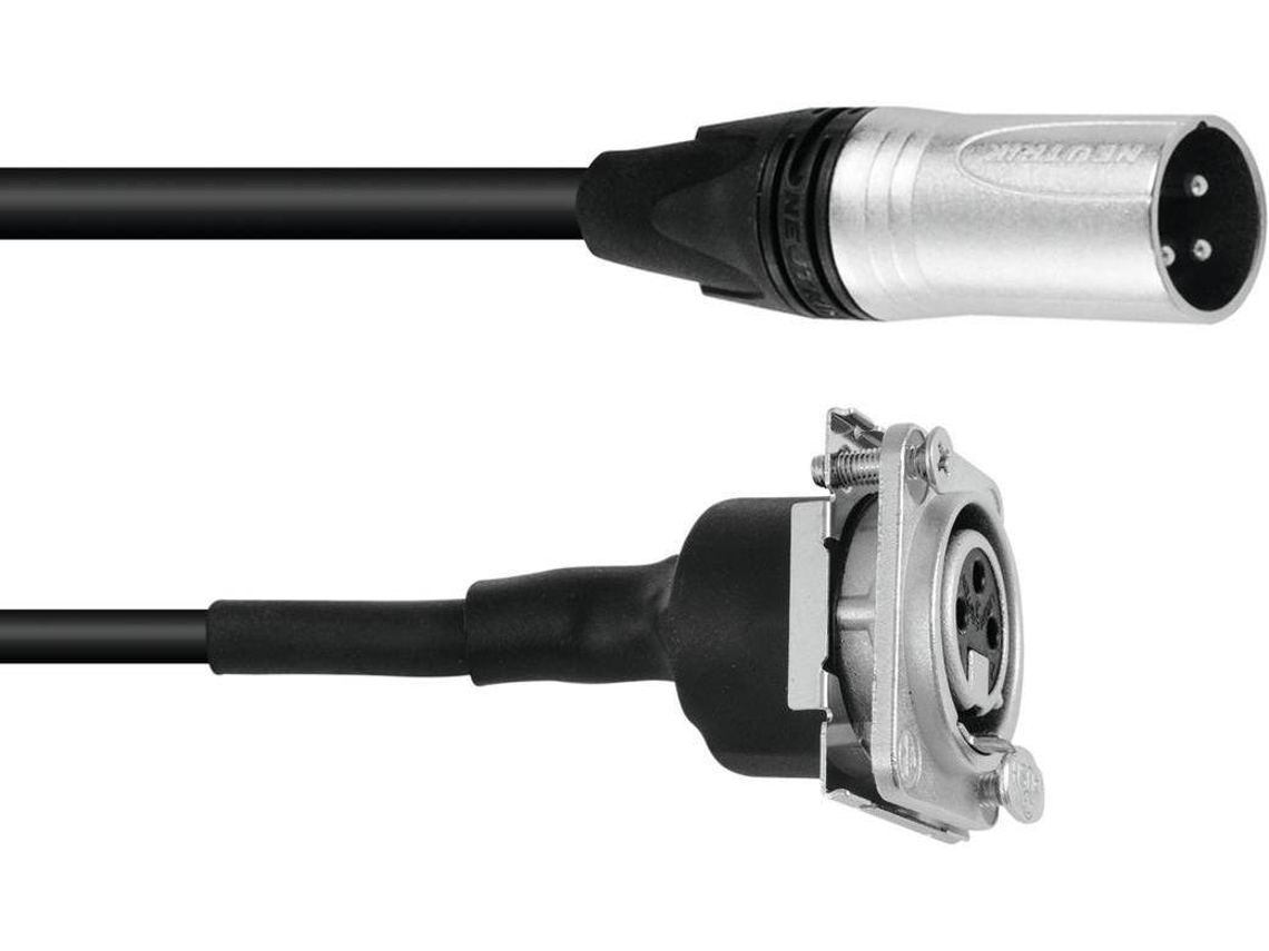 Conjunto PSSO Patch Kabel XLR(M)/XLR(F) S 1m bk