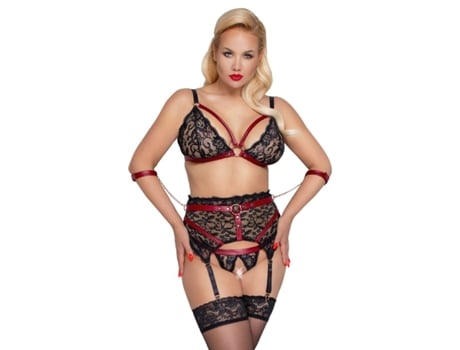 Soutien COTTELLI BONDAGE Liguero Bondage Vermelho (3XL)
