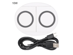 Carregador Sem Fio K8 5w/10w com carregamento duplo e rápido
