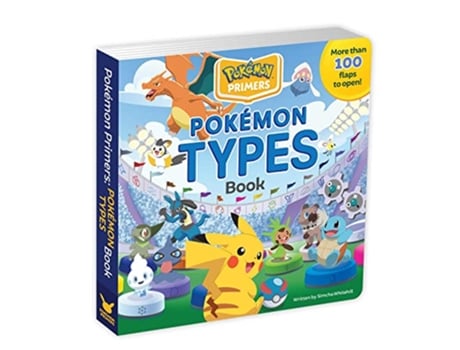 Livro Pokemon Primers Types Book de Simcha Whitehill (Inglês - Capa Dura)