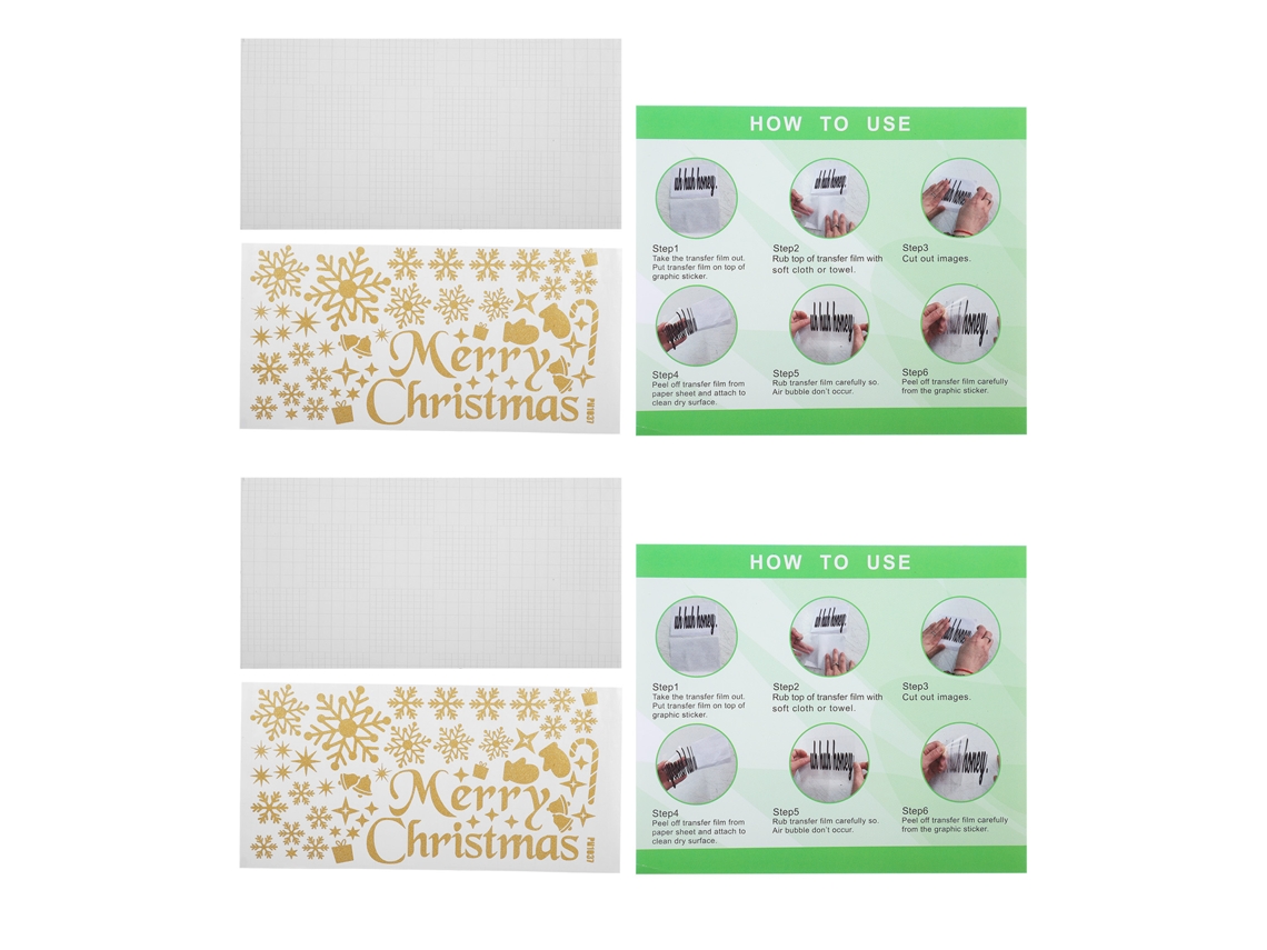 Laxiscreed Adesivos Natalinos Para Janelas E Paredes, 2 Rolos Removíveis Para Decoração De Sala E Estudo
