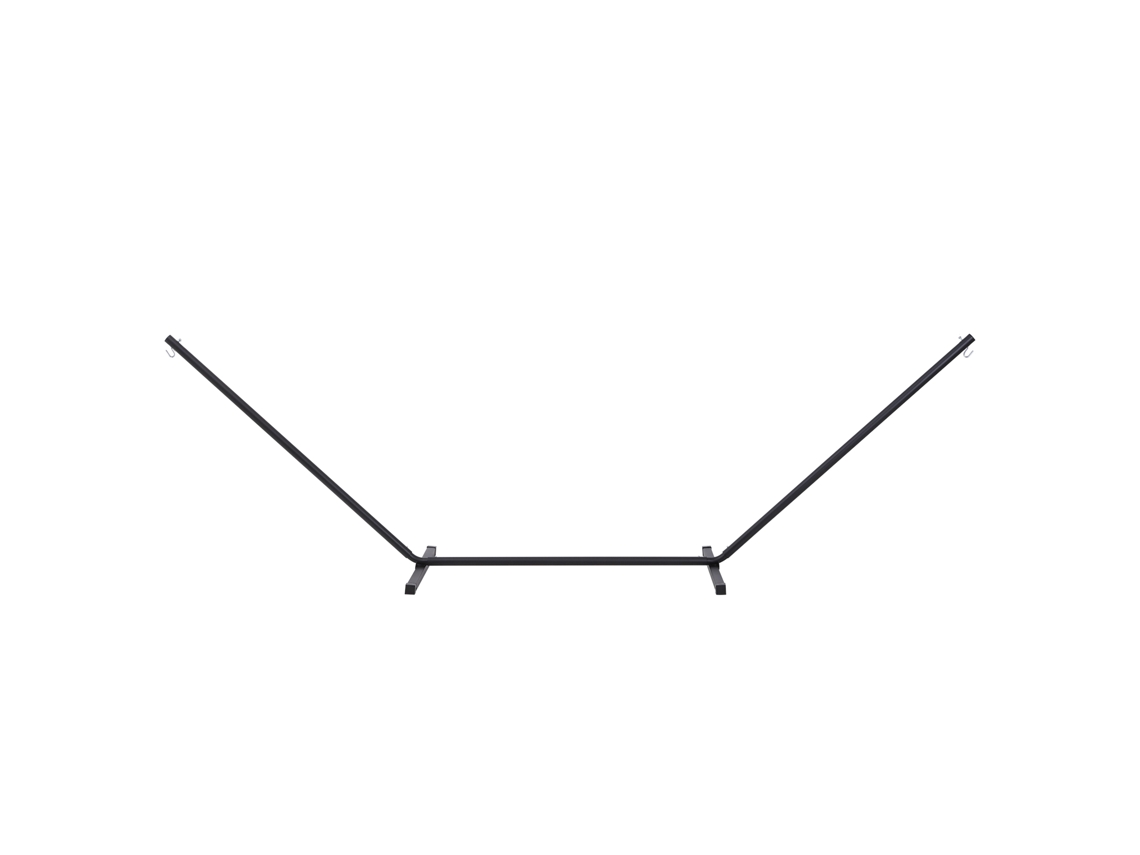 Suporte Para Cama De Rede De Metal Estrutura Para De Carga 120 Kg 360x92x112 Cm Preto