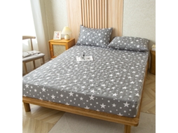 Protetor De Colchão Impermeável Czhhmart( Fitted Sheet) 180cmx220cm (com Par De Fronhas) Em Forma De Estrela