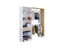 Armario Vestidor Aura Artik White (Branco mate) - Carvalho canadiano 158 x 187 x 40 cm