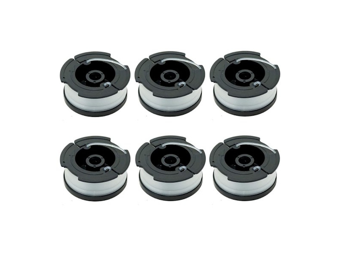 Compatível com Black+decker, Kit com 6 Carretéis de Fio para Aparador de Grama AQUAFORGE