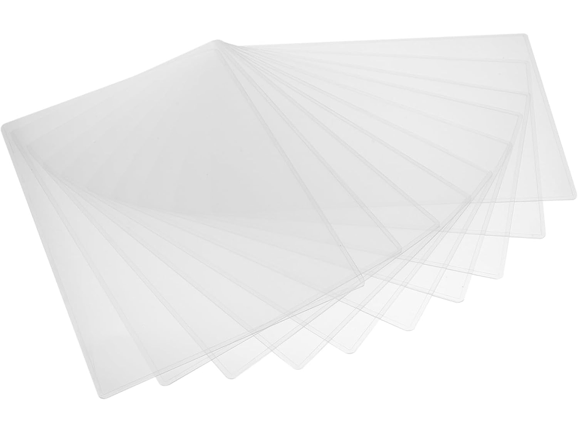 Pretyzoom Pochette De Proteção Impermeável Para Documentos Lote De 10 Pvc Transparente Protège