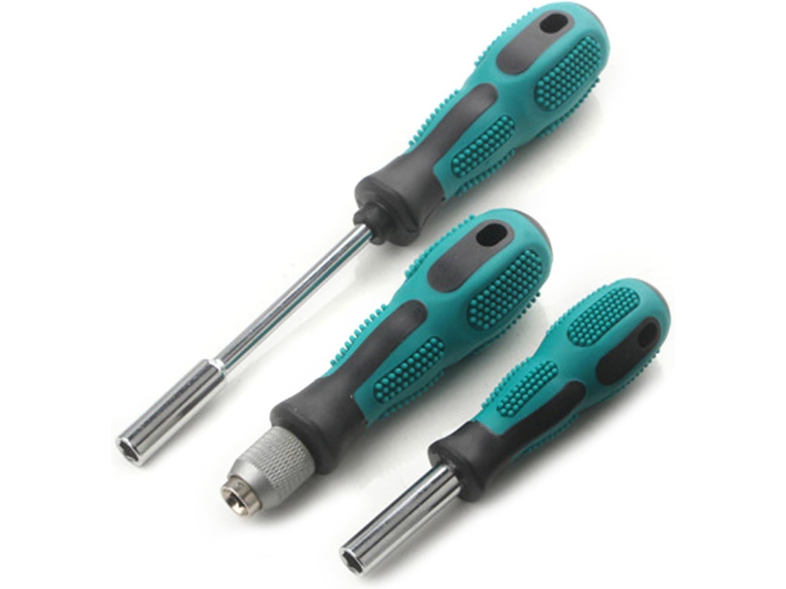 Conjunto Essencial De 3 Bits Hexagonais 1/4" Para Projetos