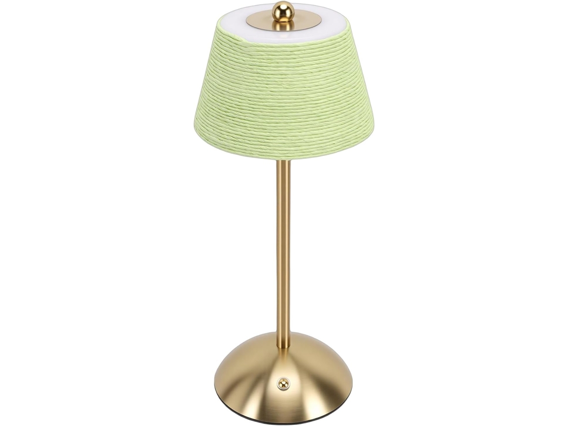 Luminária de mesa Cocoarm Semi Fio, 1200mAh, recarregável via USB, alimentada por bateria, 3 fios, dimmer.