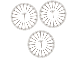 600 Unidades De Tachinhas Transparentes Com Base Cortiça Para Avisos,