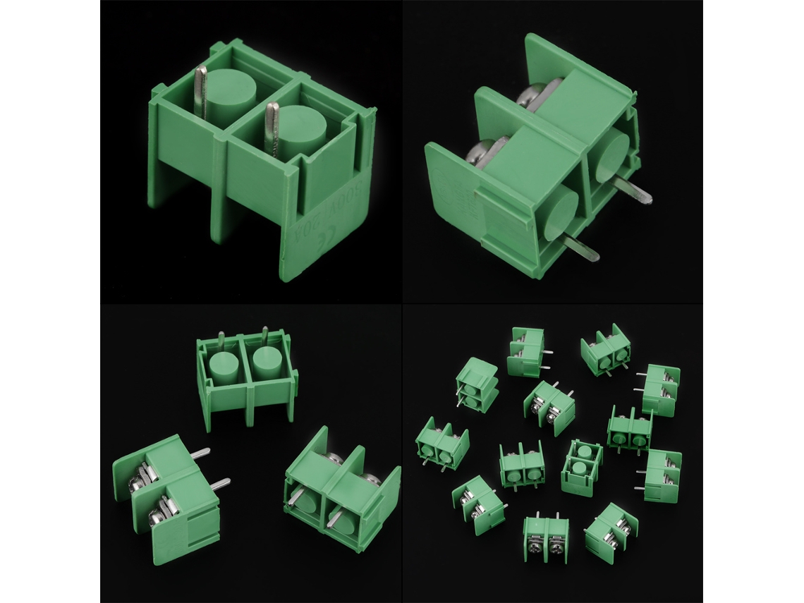 Laxiscreed Conector De Terminais Universais Para Pcb, 2 Pinos, Passo De 7,62mm