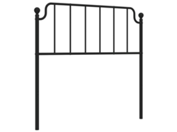 Headboard, Headboards Vidaxl Preto Aço (100 Cm)