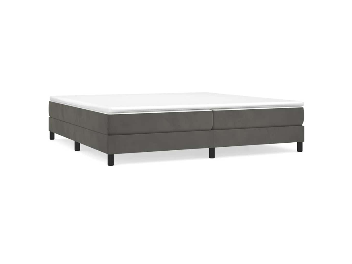 Box Spring Bed, Box Spring Beds Vidaxl Cinzeto Veludo (200 X 200 Cm)