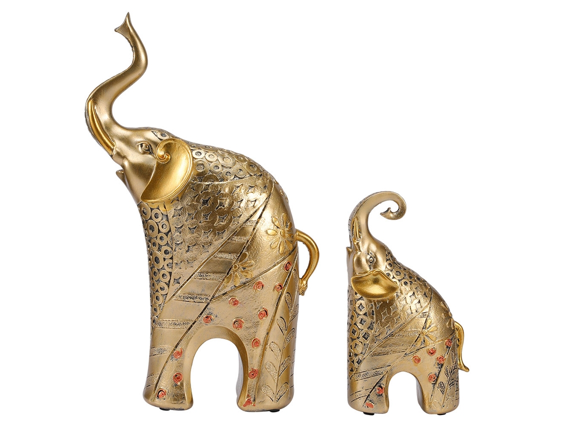 Peças Decorativas Elefante em Resina Inovadora Mesa Casa Presente