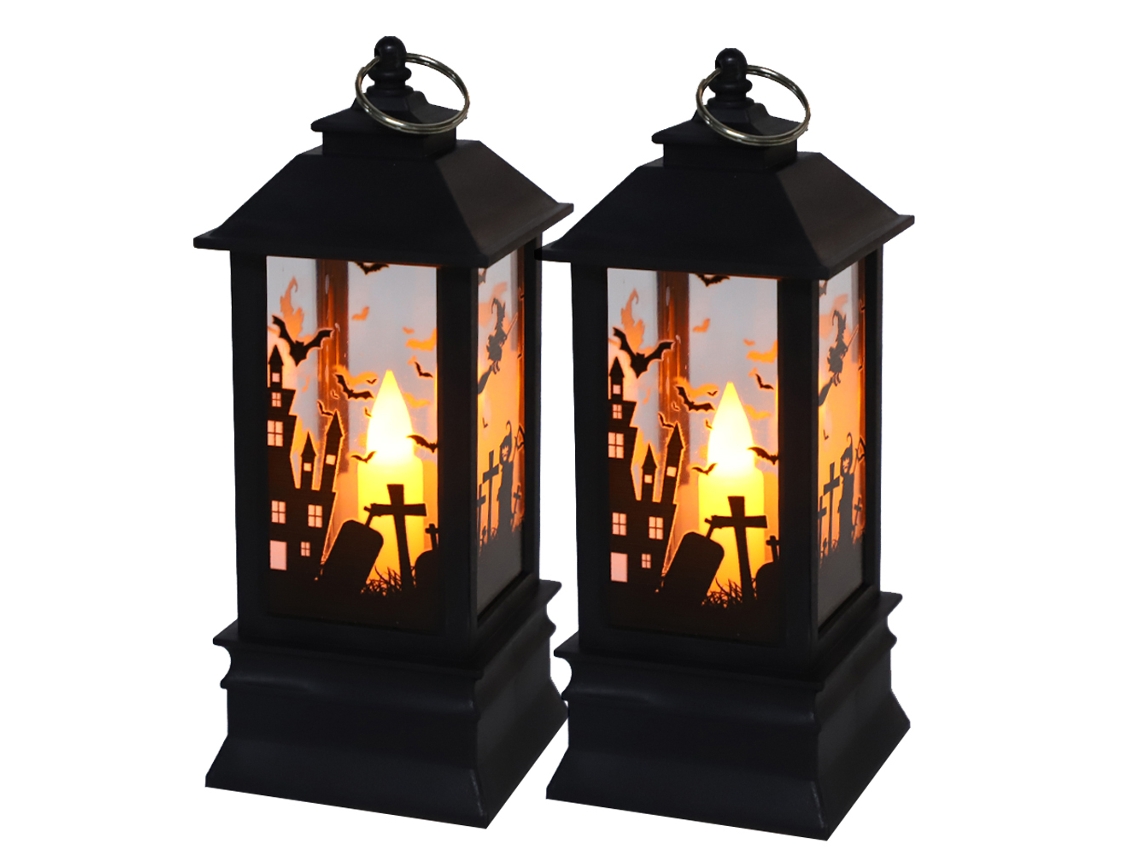 Luminárias Decorativas Para Halloween Com Led 2 Unidades